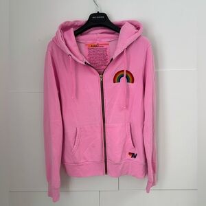 AVIATOR NATION
Women's Rainbow Embroidery Zip Hoodie